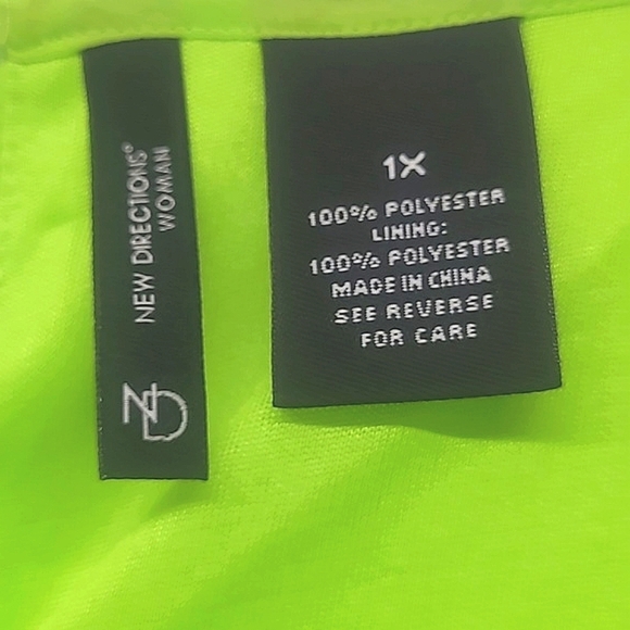 Lime Green Ombre Poncho Swimwear Cover-Up  Resortwear Beach Cruise Lightweight - Picture 6 of 7
